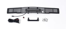 Load image into Gallery viewer, Putco 15-17 Ford F-150 Bumper Grille Insert- SS Blk Bar Design w/Heater Plug &amp; 10in Luminix Lightbar Grilles Putco
