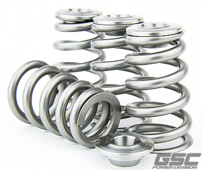 GSC P-D Nissan TB48 Ti Retainer Steel Spring Seat HP Conical Valve Spring Kit GSC Power Division