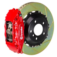 Brembo 03-08 FX35/FX45 Front GT BBK 4 Piston Cast 2pc 380x32 2pc Rotor Slotted Type-1-Red | 1B2.9003A2