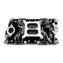 Load image into Gallery viewer, Edelbrock Chevy Small Block Performer RPM AIR-Gap Intake Manifold Black Plasma Finish Edelbrock
