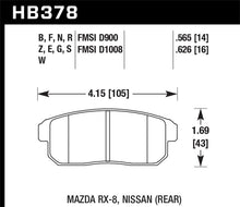 Load image into Gallery viewer, Hawk 03-07 RX8 HPS Street Rear Brake Pads (D1008) Brake Pads - Performance Hawk Performance   
