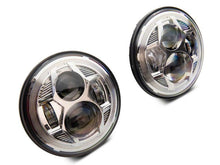 Load image into Gallery viewer, Raxiom 07-18 Jeep Wrangler JK 7-In LED Headlights- Chrome Housing (Clear Lens) Headlights Raxiom
