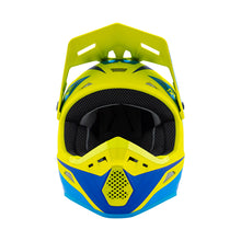 Load image into Gallery viewer, Answer 26 AR1 Mototown Helmet Matte Hyper Acid/Cyan/Dark Blue - XS

