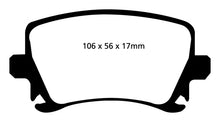 Load image into Gallery viewer, EBC 06-13 Audi A3 2.0 Turbo (Girling rear caliper) Ultimax2 Rear Brake Pads Brake Pads - OE EBC   
