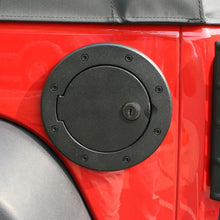 Load image into Gallery viewer, Rugged Ridge Locking Gas Cap Door Black Alum 07-18 Jeep Wrangler JK Rugged Ridge
