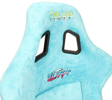 Load image into Gallery viewer, NRG FRP Bucket Seat ULTRA Edition W/ Grey Pearlized Back / Teal Microfiber Material - Large | FRP-302TL-ULTRA
