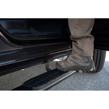 Load image into Gallery viewer, Fishbone Offroad 2019+ Dodge Ram 1500 Quad Cab Oval Side Steps - Black Textured Fishbone Offroad
