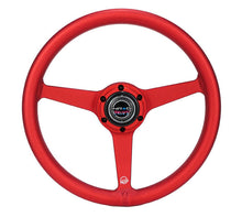 Load image into Gallery viewer, NRG Aluminum Steering Wheel 330mm - Heritage Solid Spoke - Ergonomic Grip - Anadized Red | RST-071-RD
