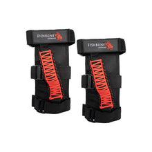 Load image into Gallery viewer, Fishbone Offroad Paracord Grab Handles w/Three Straps Red Fishbone Offroad
