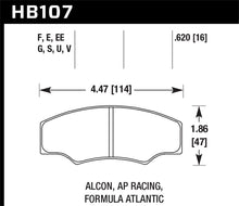 Load image into Gallery viewer, Hawk CP2361/CP3228/CP5104/CP5144 AP Racing DTC-70 Brake Pads Brake Pads - Racing Hawk Performance   
