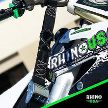 Load image into Gallery viewer, Rhino USA Cambuckle Motorcycle Tiedown Straps 2-Pack (Black) 1.5In X 8Ft Cargo Tie-Downs Rhino USA
