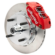 Wilwood 73-76 Porsche 914 Front Powerlite Brake Kit Plain Face - Red | 140-17474-R