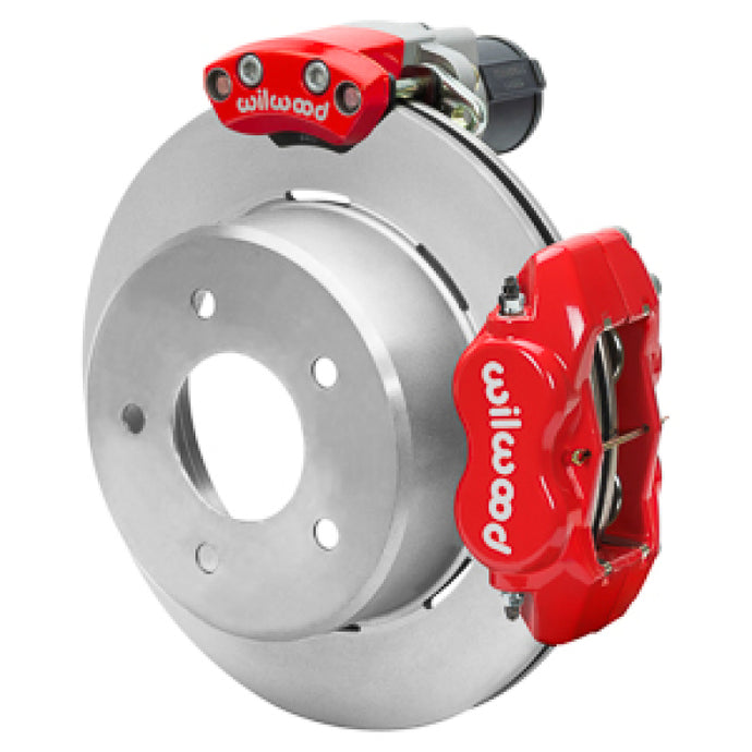 Wilwood 88-98 GM C1500 Rear Electronic Parking Brake Kit Red 12.19in Rotor 3.25in Offset Wilwood