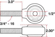 Load image into Gallery viewer, SPC Performance XAXIS Rod End Ball Joint Ball Joints SPC Performance
