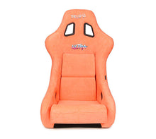 Load image into Gallery viewer, NRG FRP Bucket Seat ULTRA Edition W/ Grey Pearlized Back / Peach Microfiber Material - Large | FRP-302PH-ULTRA

