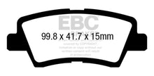 Load image into Gallery viewer, EBC 12+ Hyundai Azera 3.3 Ultimax2 Rear Brake Pads Brake Pads - OE EBC   

