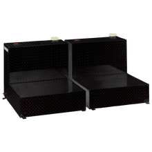 Load image into Gallery viewer, Tradesman Aluminum Twin L-Shape Liquid Storage Tank (96 Gallon Capacity) - Black Truck Boxes &amp; Storage Tradesman   
