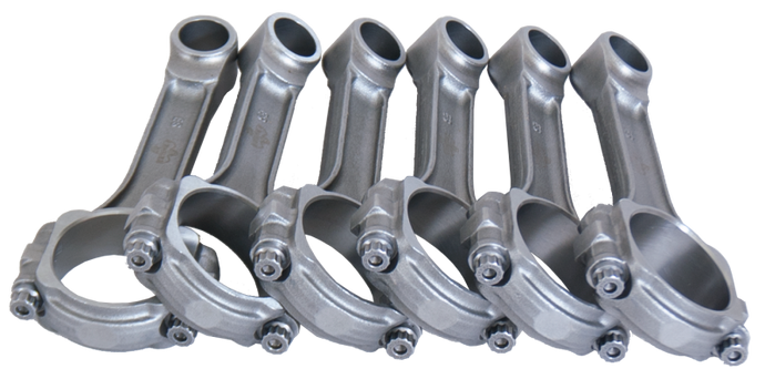 Eagle Jeep 4.0L/242 C.I. 6.123in 5140 Steel .9305in Press-Fit Pin 3/8in Bolts I-Beam Rods - Set of 6 Eagle