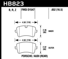 Load image into Gallery viewer, Hawk 13-17 Audi S6/S7/S8 / 12-17 Audi A6 Quattro/A7 Quattro Performance Ceramic Rear Brake Pads Brake Pads - Performance Hawk Performance   
