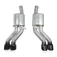 Load image into Gallery viewer, Stainless Works 22-25 Cadillac CT5-V Blackwing Axleback Exhaust - Black Chrome Tips
