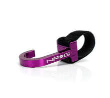 Load image into Gallery viewer, NRG Steering Wheel Hook CNC Aluminum w/ Laser Logo - Purple | STR-100PP

