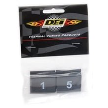 Load image into Gallery viewer, DEI Heat Shrink DEI Wire Markers 8pc Set Numbered 1-8 - Black
