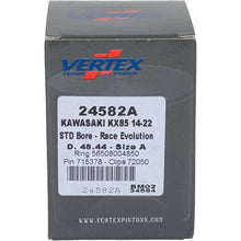 Load image into Gallery viewer, Vertex Pistons Uncategorized Vertex Piston 14-24 Kawasaki KX 85 85cc Cast Race Evolution Piston Kit
