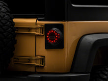 Load image into Gallery viewer, Raxiom 07-18 Jeep Wrangler JK Axial Series Halo LED Tail Lights- Blk Housing (Clear Lens) Tail Lights Raxiom
