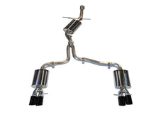 Load image into Gallery viewer, AWE Tuning Audi B8 A4 Touring Edition Exhaust - Quad Tip Diamond Black Tips - Does not fit Cabriolet
