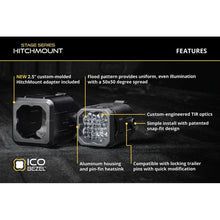 Load image into Gallery viewer, Diode Dynamics Light Bars &amp; Cubes Diode Dynamics HitchMount LED Pod 4-Pin Reverse Kit C1R

