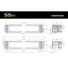 Load image into Gallery viewer, Diode Dynamics Light Bars &amp; Cubes Diode Dynamics SS50 Sport Yellow Driving Standard ABL (one)
