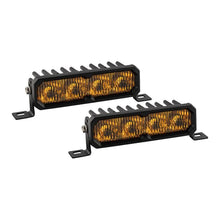 Load image into Gallery viewer, Diode Dynamics Light Bars &amp; Cubes Diode Dynamics SS6 Sport Yellow Fog Standard ABL (pair) 3000K
