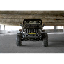 Load image into Gallery viewer, DV8 Offroad 07-23 Jeep Wrangler/Gladiator JT/JK/JL FS-25 Stubby Front Bumper w/Plated Bull Bar Bumpers - Steel DV8 Offroad
