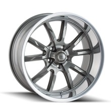 Load image into Gallery viewer, Ridler 650 17x8 / 5x114.3 BP / 0mm Offset / 83.82mm Hub Gloss Grey Polished Wheel
