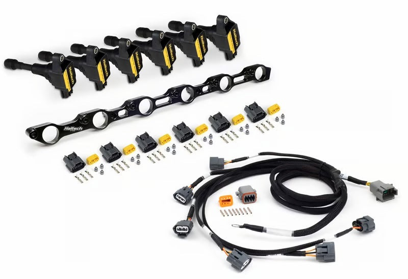 Haltech Toyota JZ R35 Coil Conversion Kit w/Bracket Coils Connectors & Harness (1JZ/1JZ VVT/2JZ) Wiring Harnesses Haltech   