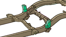 Load image into Gallery viewer, Rust Buster 95-04 Toyota Tacoma Double Cab Front Bed Mount
