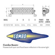 Load image into Gallery viewer, Westin B-FORCE LED Light Bar Double Row 12 inch Combo w/3W Cree - Black Westin

