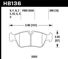 Load image into Gallery viewer, Hawk BMW 318i/318iC/318iS/318Ti/325Ci/325i/325iS/325Xi/328Ci/328iC/328iS/Z3 Race Front Brake Pads Brake Pads - Racing Hawk Performance   
