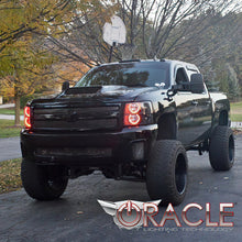 Load image into Gallery viewer, Oracle 07-13 Chevrolet Silverado LED Round Style Headlight Halo Kit - Blue
