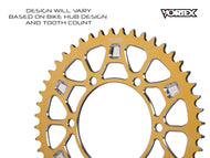 Vortex Racing V4 43 Tooth 530 Rear Sprocket - Gold | 527ZGV4-43