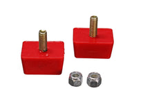 Load image into Gallery viewer, Energy Suspension Univ Red 7/8in H x 1-7/8in L x 1-3/8in W Low Profile Rectangular Bump Stops (2 ea) Bushing Kits Energy Suspension
