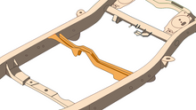 Load image into Gallery viewer, Rust Buster 4Runner &amp; FJ Cruiser Fuel Tank Crossmember
