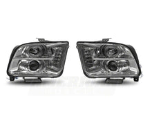 Load image into Gallery viewer, Raxiom 05-09 Ford Mustang Excluding GT500 LED Halo Projector Headlights- Chrome Housing (Clear Lens) Headlights Raxiom

