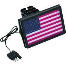 Load image into Gallery viewer, Kuryakyn Freedom Flag LED Hitch Cover Black
