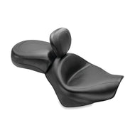 Mustang 07-15 Honda VT750C2 Spirit, 10-20 Phantom Wide Touring 2PC Seat w/Driver Backrest - Black Misc Powersports Mustang Motorcycle   
