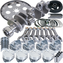 Load image into Gallery viewer, Eagle Chevy 350 1Pc 3.750in Crank 5.700in I-Beam Rods 4.030in Pistons 168 Tooth FP Balanced Assembly Eagle
