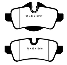 Load image into Gallery viewer, EBC 07-14 Mini Hardtop 1.6 Ultimax2 Rear Brake Pads Brake Pads - OE EBC   
