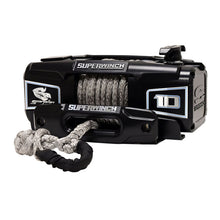 Load image into Gallery viewer, Superwinch 10000 LBS 12V DC 3/8in x 54ft Synthetic Rope Scorpion 10000SR Winch - Black Powdercoat
