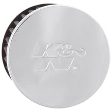 Load image into Gallery viewer, K&amp;N Rubber Base Chrome Top Push-In Crankcase Vent Filter 3in OD x 2-1/2in H.
