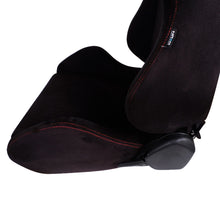 Load image into Gallery viewer, NRG Sport Seats (Pair) Type-R Suede w/NRG Logo - Black w/Red Stitching | RSC-220L/R
